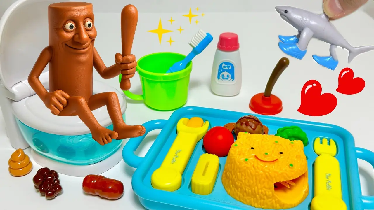 [🌟Toy ASMR🌟] 💩Brainrot Potty training Toy & Eating ASMR | Satisfying Toy Unboxing ASMR